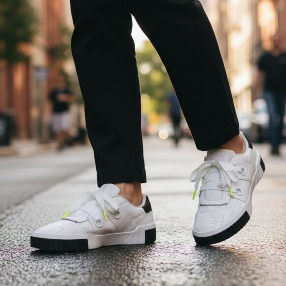 PUMA Cali Sport Day Zero White/Black Sneakers Rare Limited Edition Women's Sz 10 - Picture 1 of 14